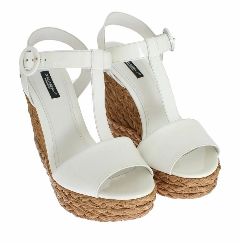 Sandals At Walmart White Patent Leather Wedges Platform Shoes