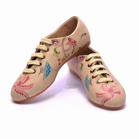 Flat High Platform Shoes Wings Ballerinas Shoes SLV015