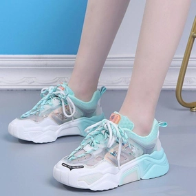 Women Daddy Shoe Thick Bottom Round Toe Breathing Leisure Vulcanize Shoes-Jennyhome Big Bow Shoes Flats