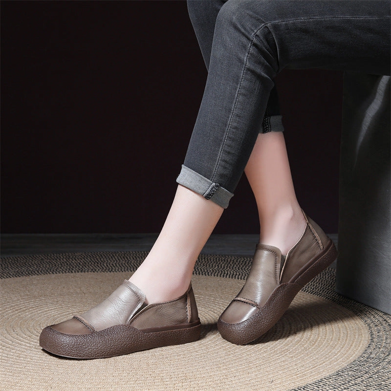 Jordan Retro Mid Casual Shoes Women Handmade Stitched Slip-On Leather Shoes