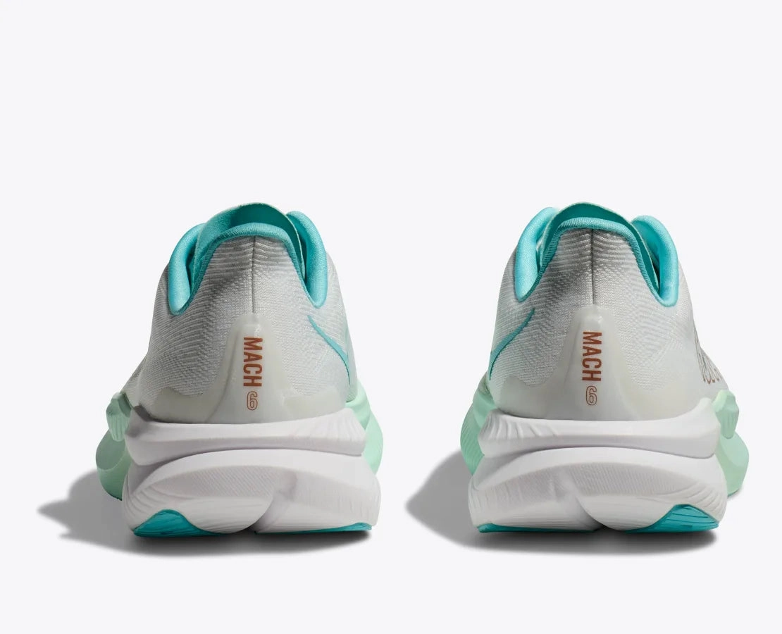 Comfy Running Shoes Women's - HOKA Mach 6 - Frost/Starlight Glow