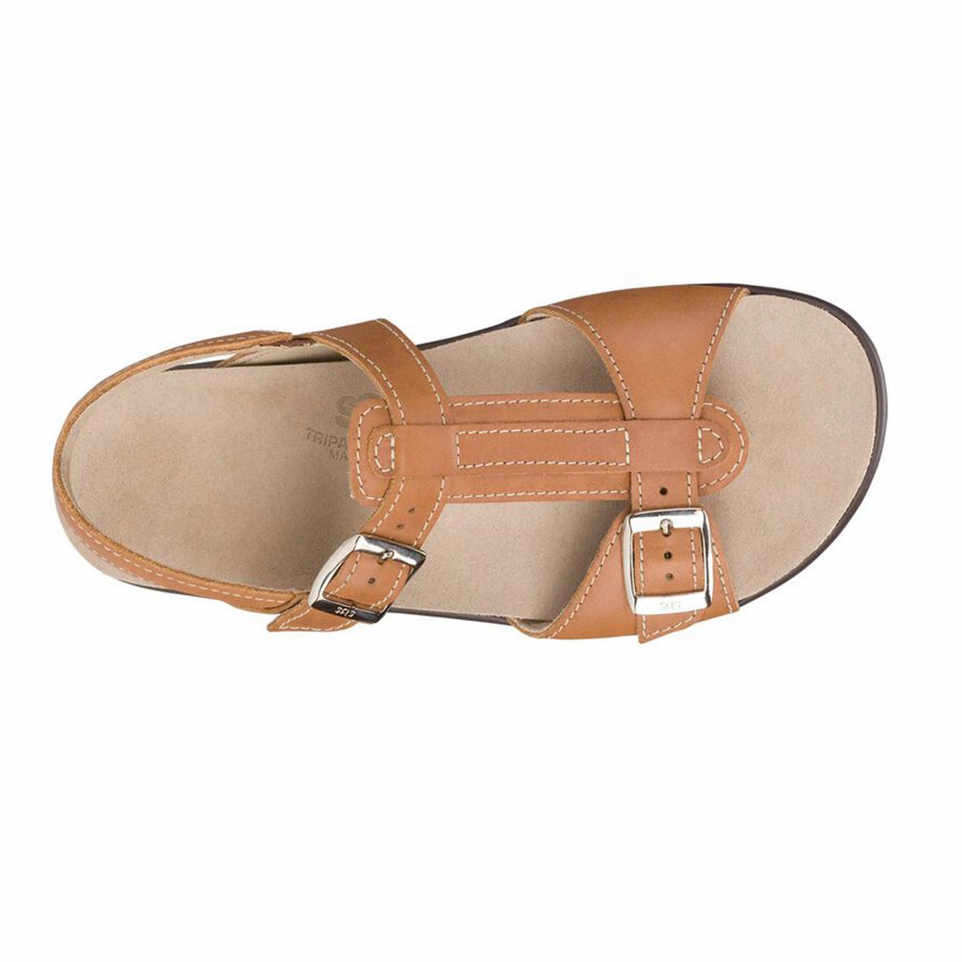 Best Hiit Shoes Flat Feet Women's Captiva T-Strap Sandal Caramel