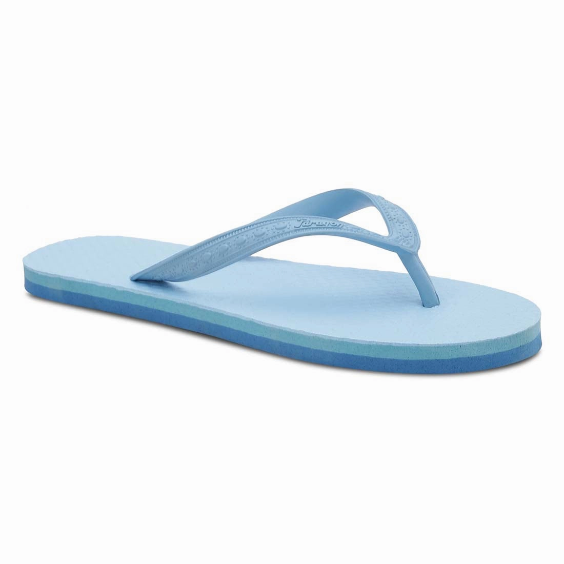 Size 11 Wide Flip Flops Women's Sky Blue Rubber Based Flip Flops