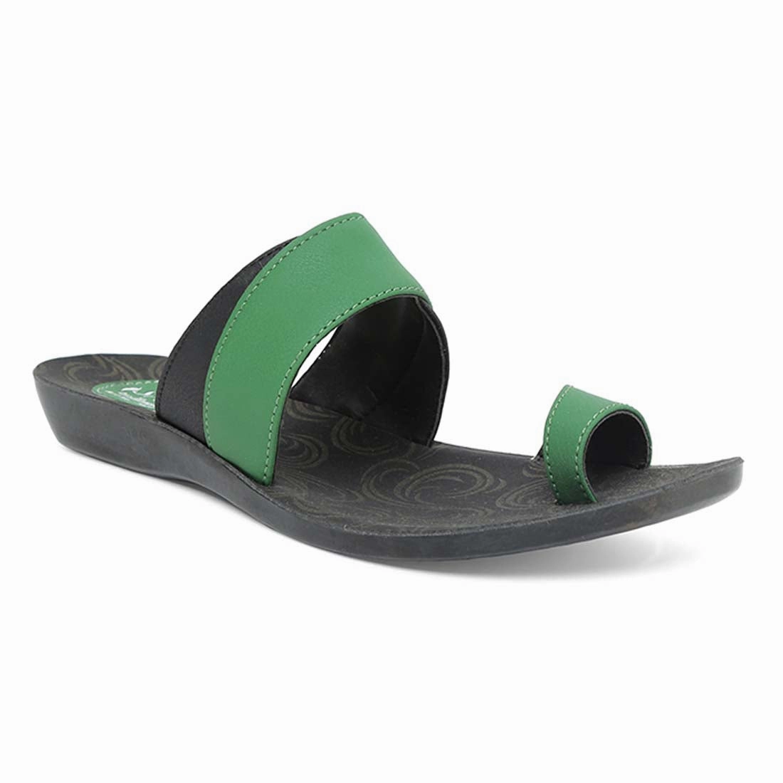 Women's Solea Green Slippers Flip Flops Cushion