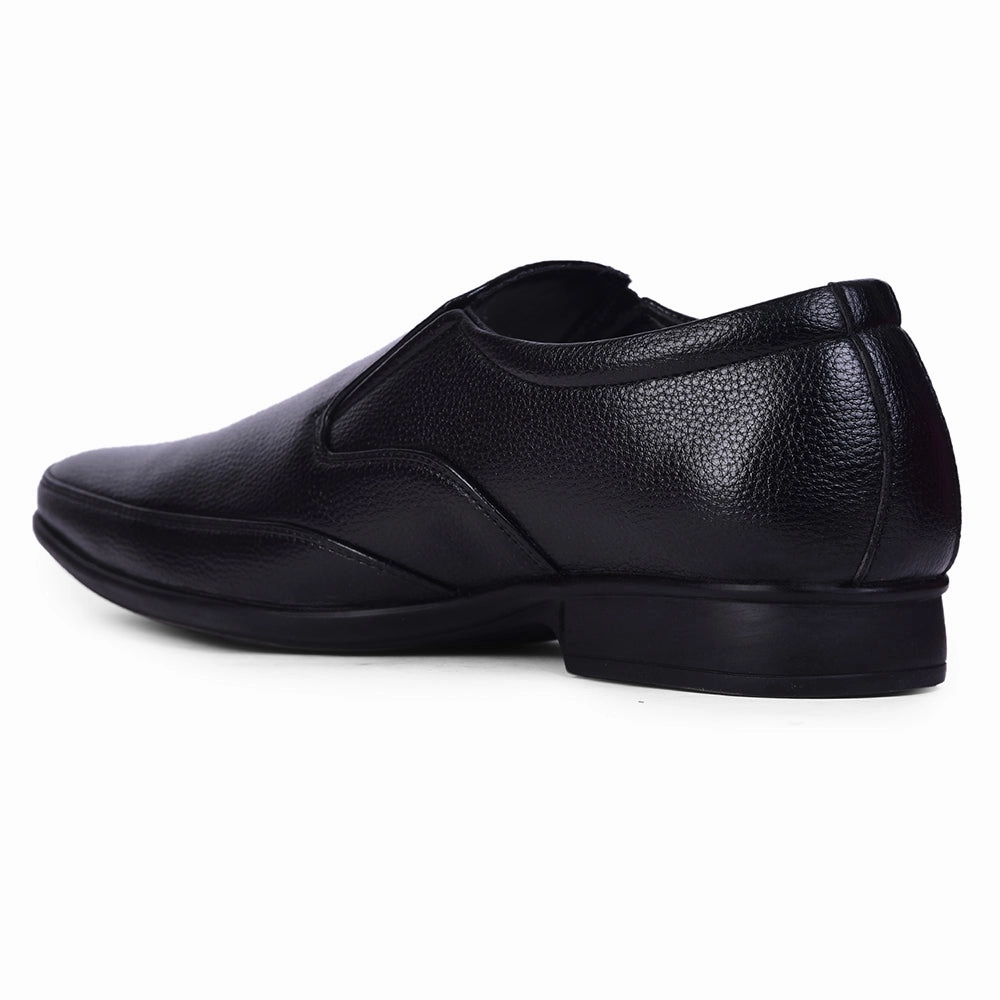 Best Shoe For Nurses With Flat Feet Fortune Black Formal Non Lacing Shoes For Men HOL-132E By Liberty