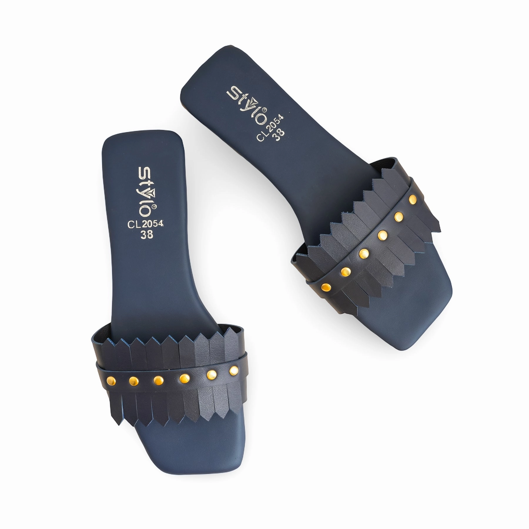 Blue Casual Slipper CL2054 Casual Canvas Lace Up Shoe