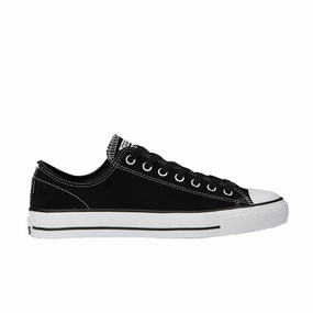 Converse Pro Lo Suede Black/White Asics Wrestling Shoes Wide