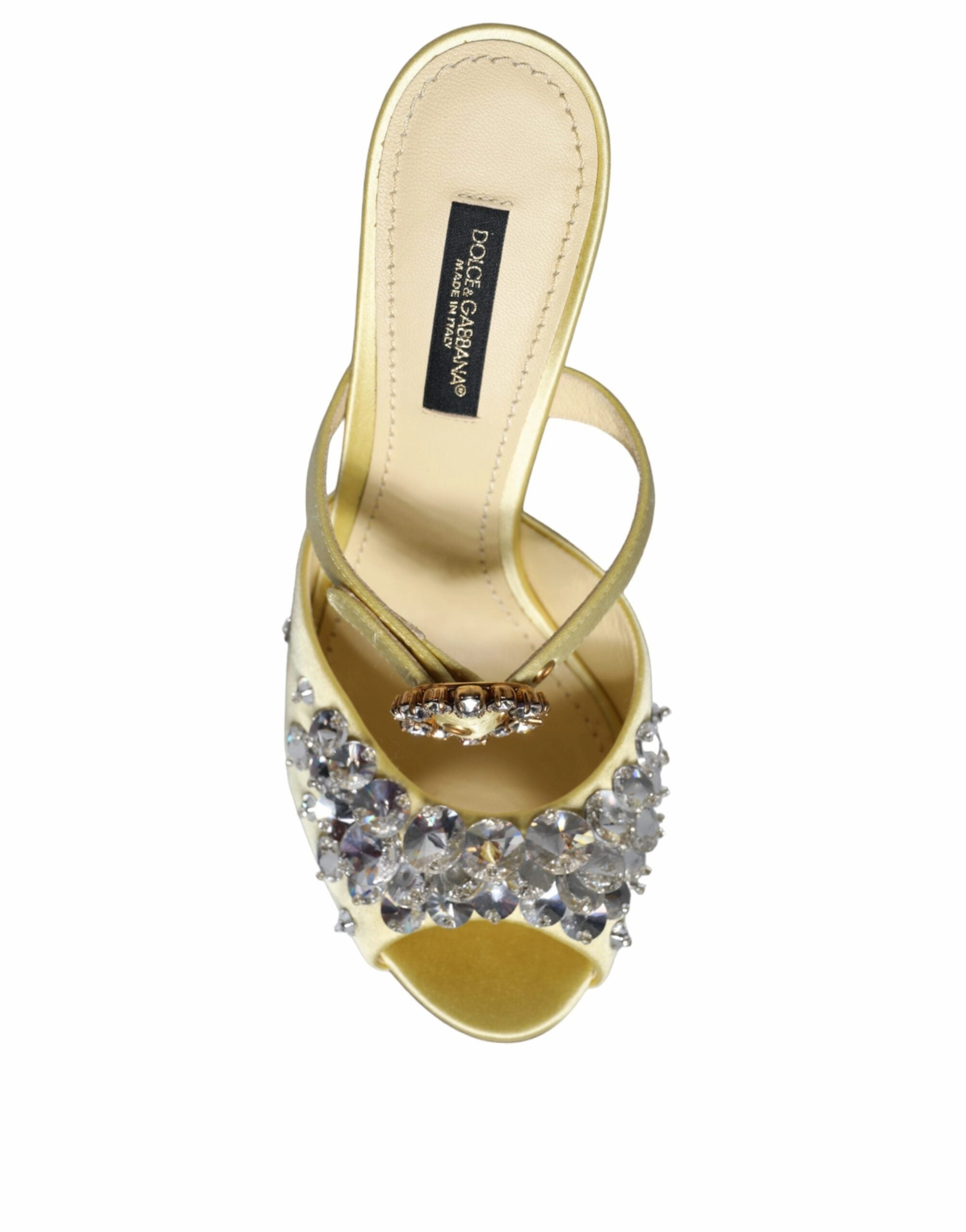 Sandals Uggs Yellow Mary Janes Satin Crystal Sandals Shoes