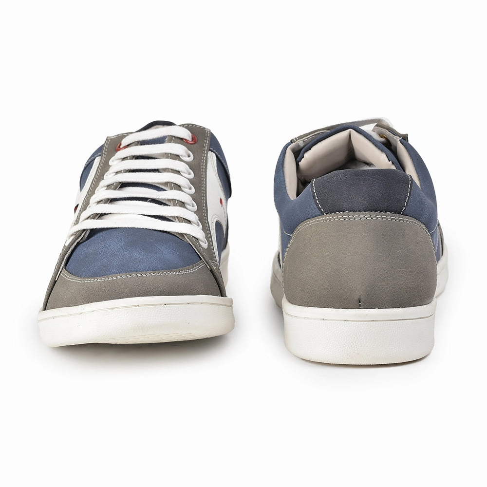 Tiempo Casual Shoes Healers Casual Blue Lace-Up Sneakers For Men SYN-46 By Liberty