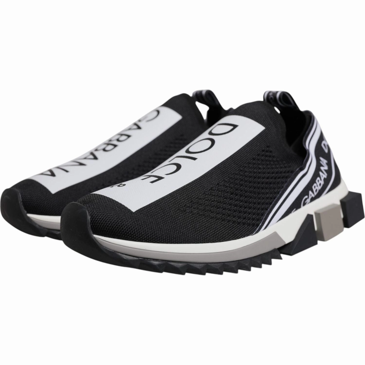 Dolce & Gabbana Black White Slip On Sorrento Sneakers Shoes Get Trump Sneakers