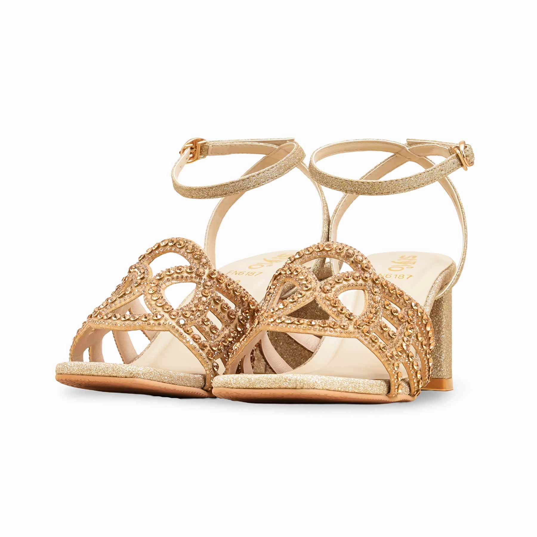 Golden Fancy Women Sandal FN6187 Pons Sandals