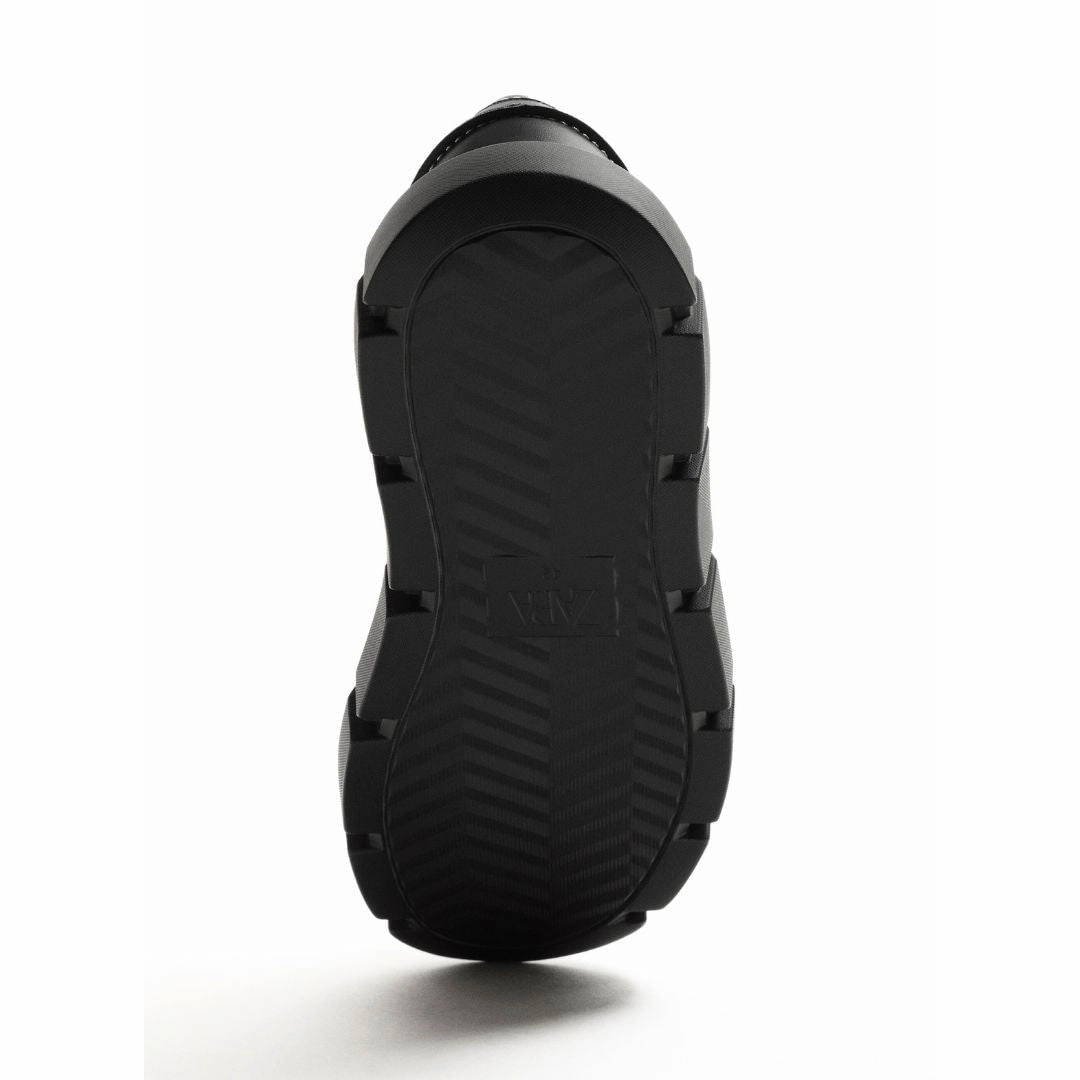 ZARA CHUNKY LOAFERS WITH TOPSTITCHING 2646-520-BLK Ny Loafers