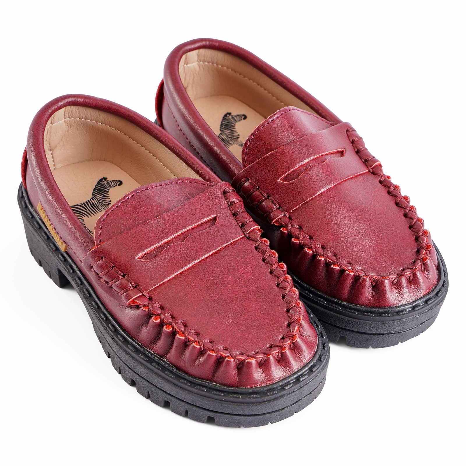 Chunky Penny Moccasin - Hard Sole Nappa Leather Casual Shoes
