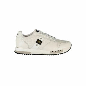 Ghost Sneakers Blauer White Leather Men Sneaker