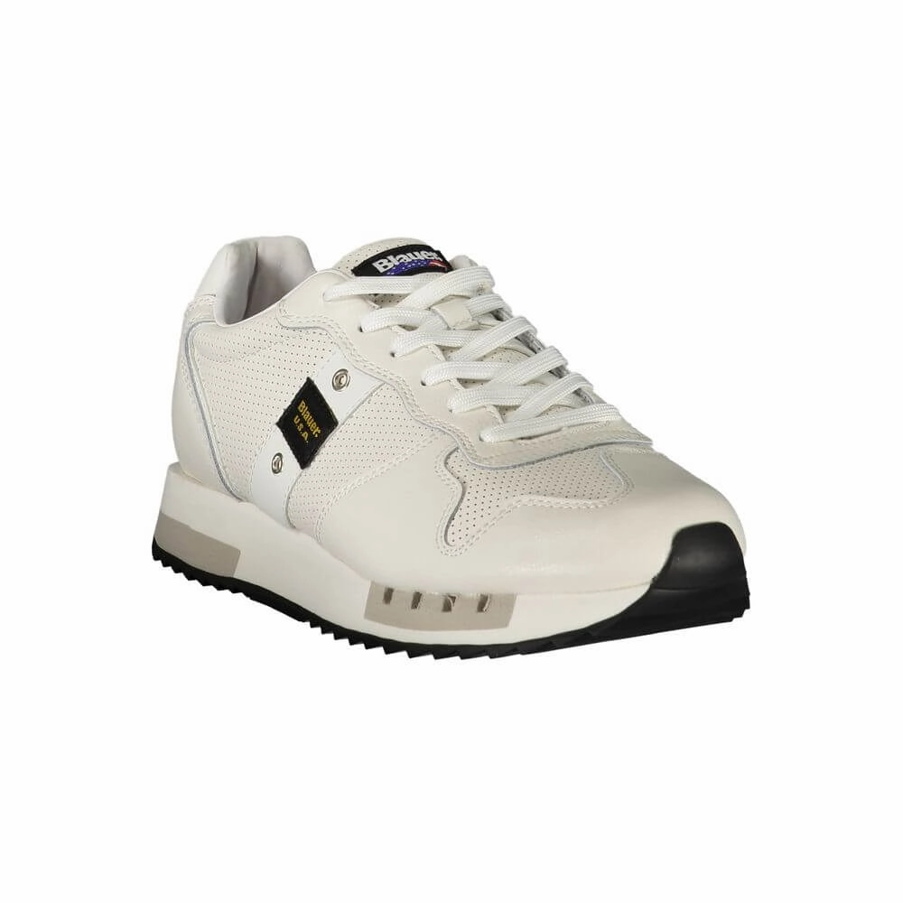 Blauer White Leather Men Sneaker Planet Fitness Sneakers