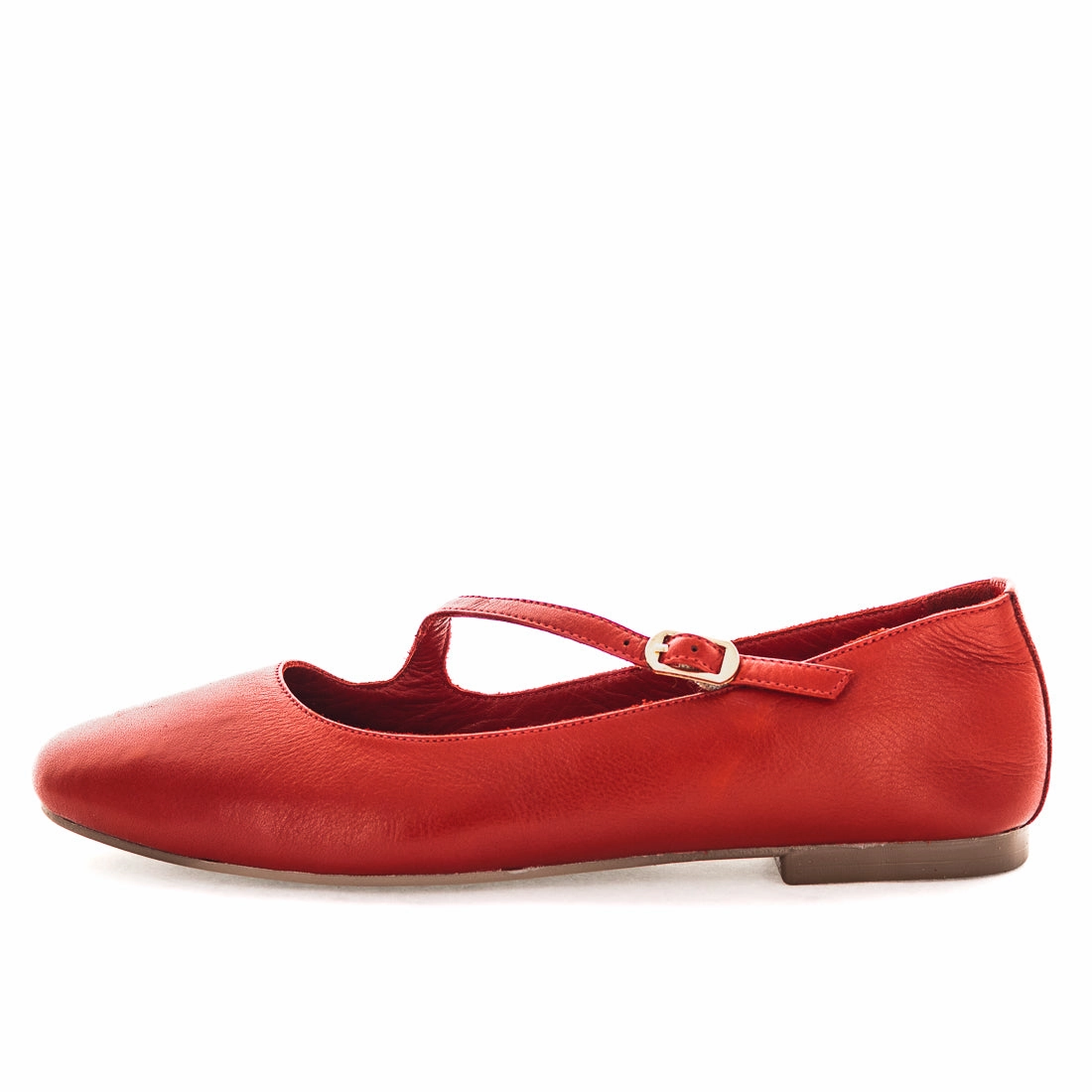 Leather Shoes For Flat Feet Zola Hivanna Women's Flats - Red